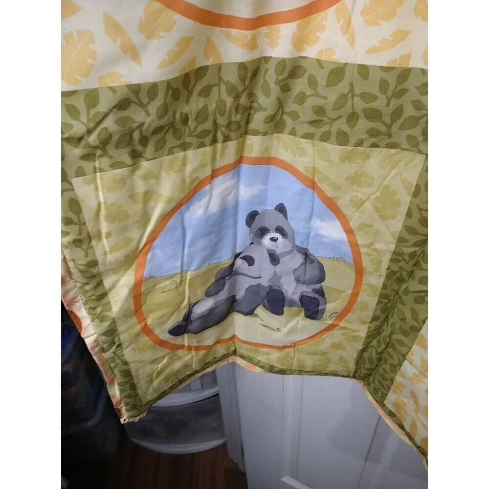 Zebra Jungle Pastel Baby Toddler Quilted Blanket 34.5